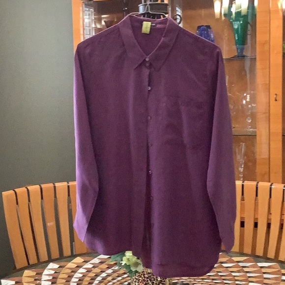 Silk blouse EUC fresh from cleaner - Picture 1 of 2
